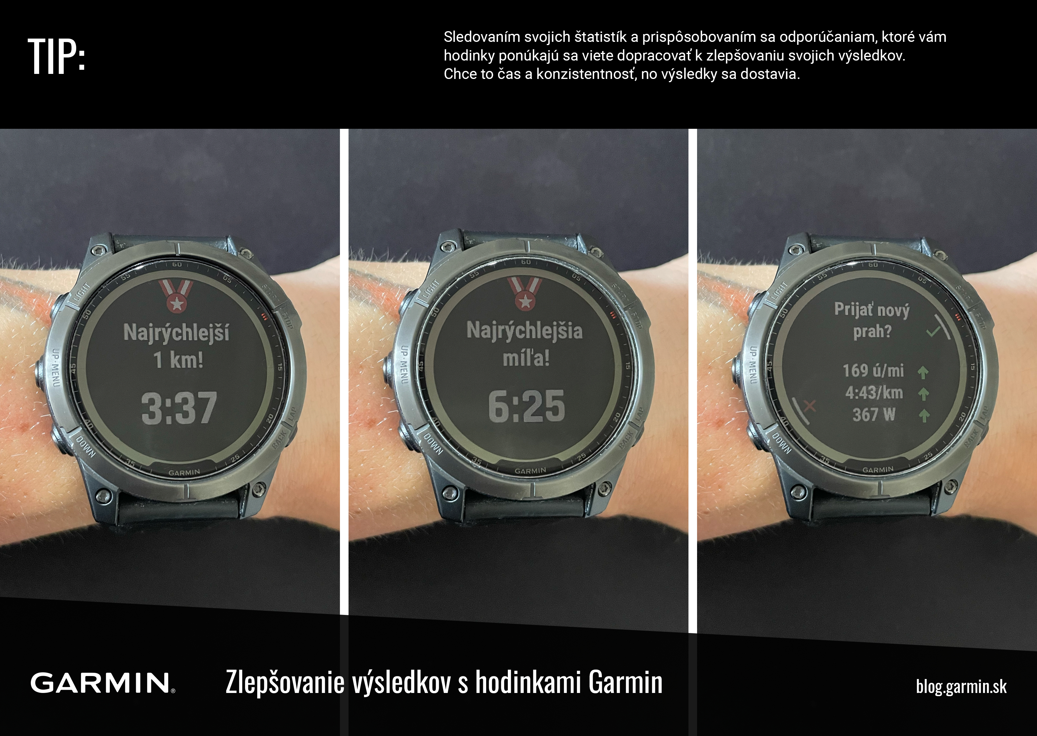 Zlepšovanie športových výsledkov s&nbsp;hodinkami Garmin